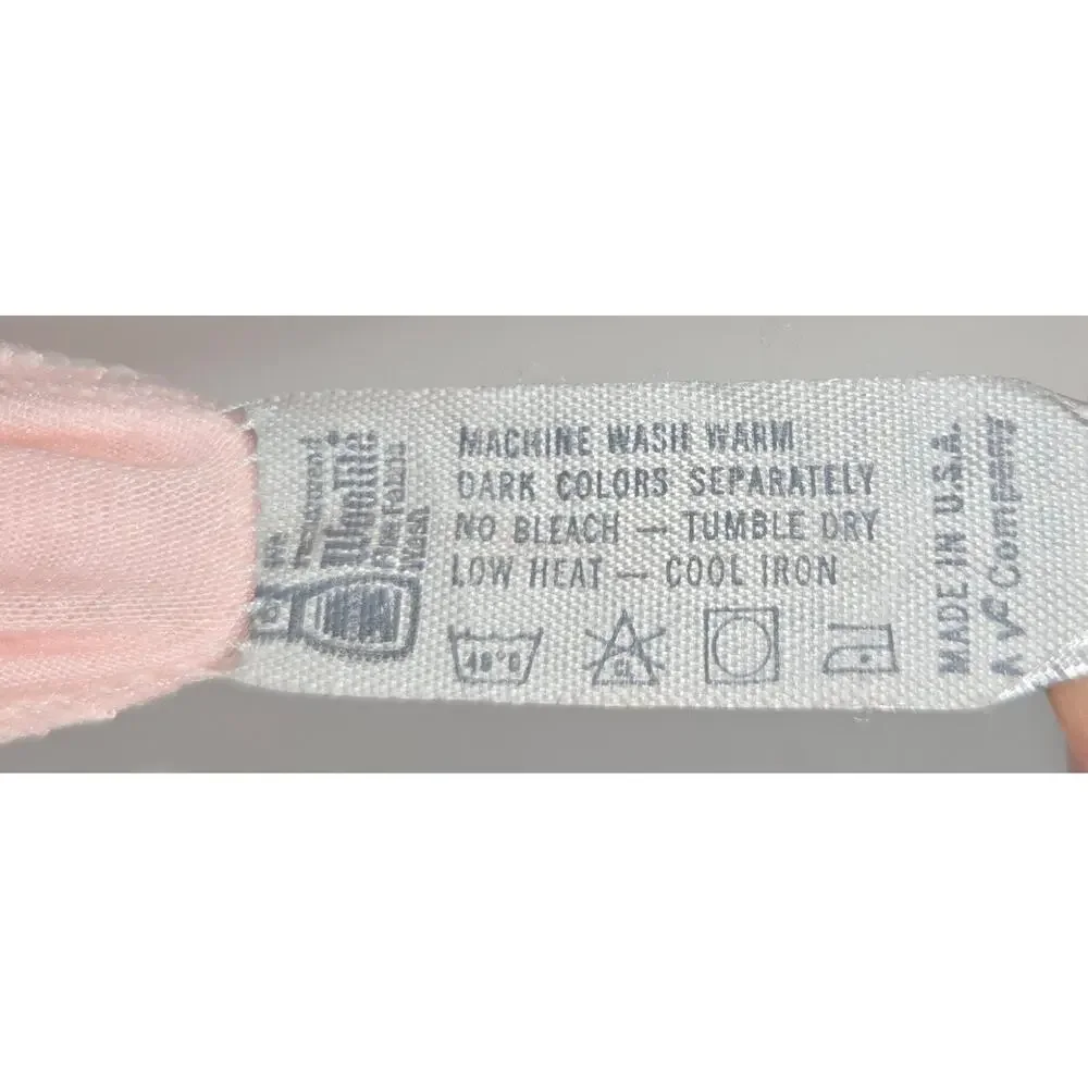 Vintage Vassarette Lacy Light Pink Nightgown Size Medium V Neck 35" L x 24" Wide - Picture 5 of 12